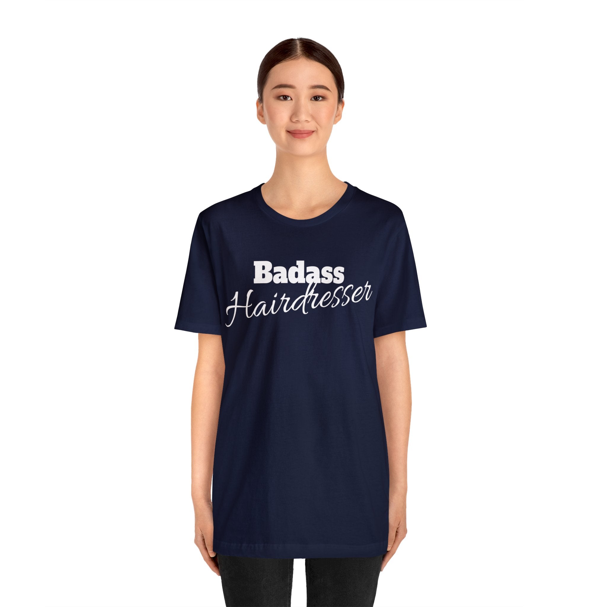 Badass Hairdresser Unisex Jersey Short Sleeve Tee