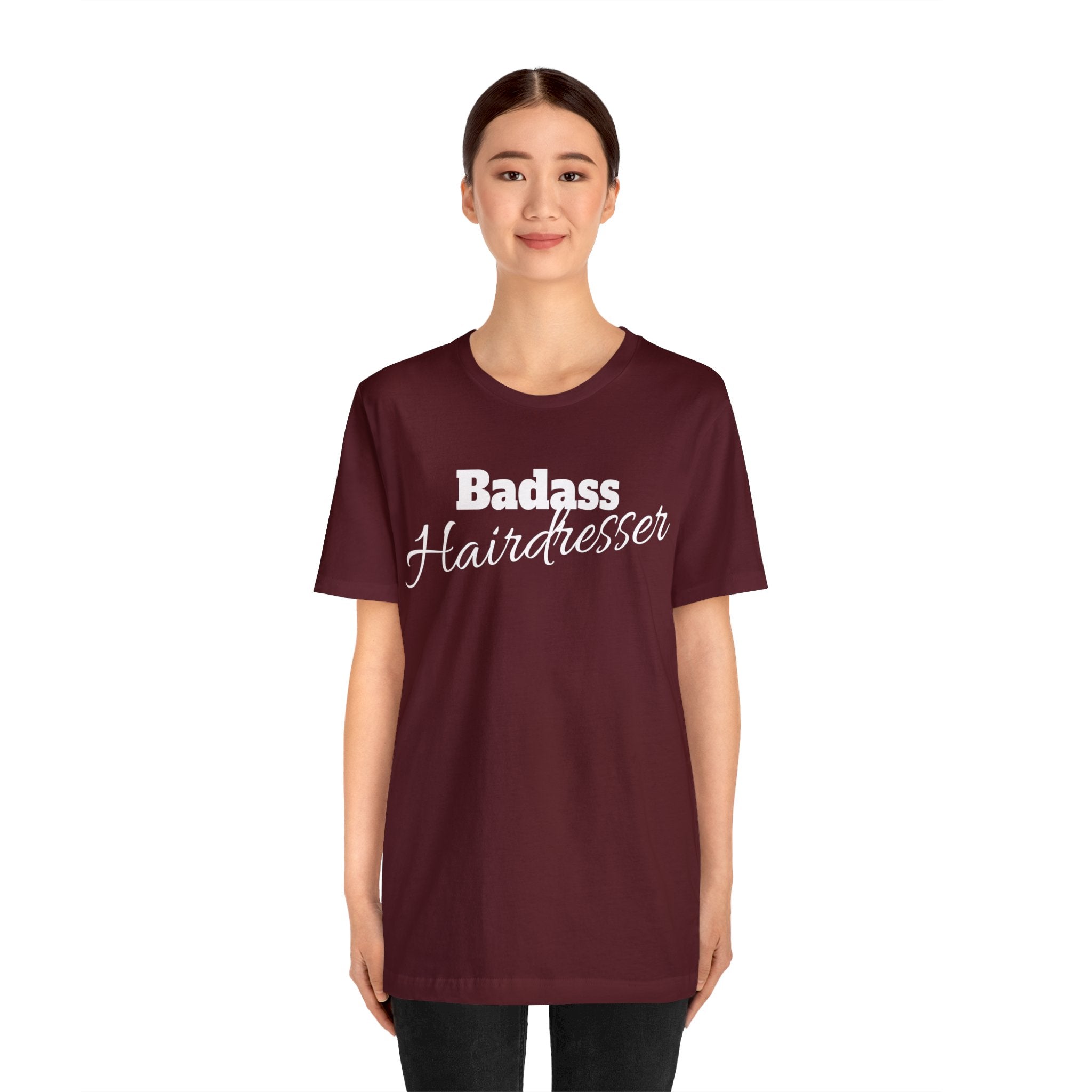 Badass Hairdresser Unisex Jersey Short Sleeve Tee