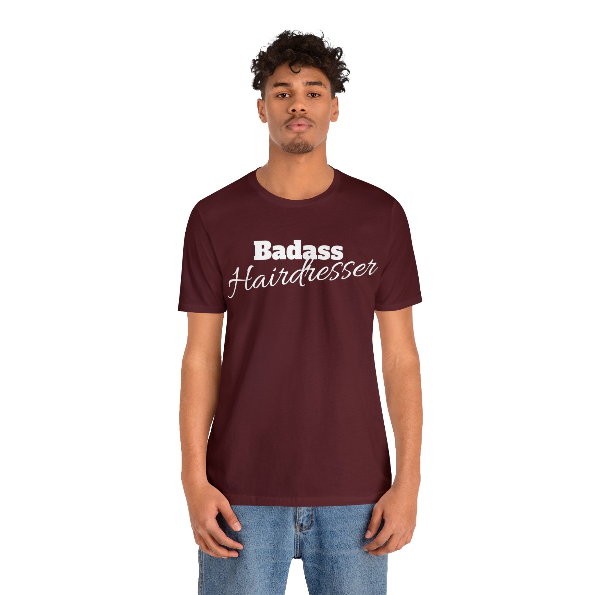 Badass Hairdresser Unisex Jersey Short Sleeve Tee