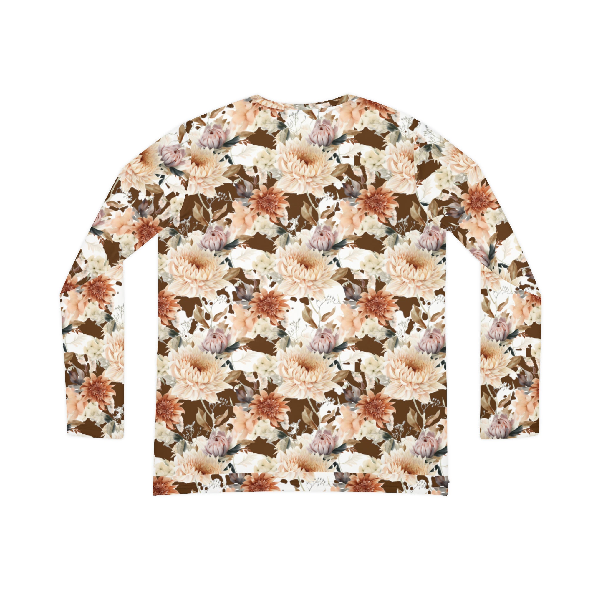 Lovely Fall Floral Women's Long Sleeve V-neck Shirt (AOP)
