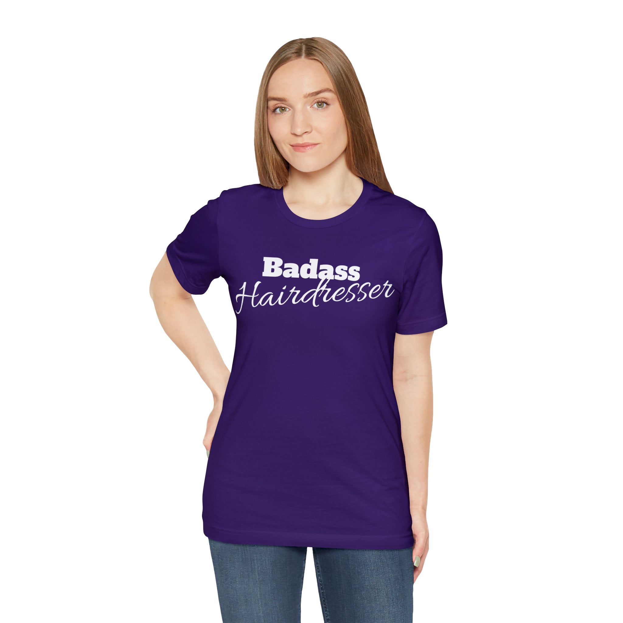 Badass Hairdresser Unisex Jersey Short Sleeve Tee