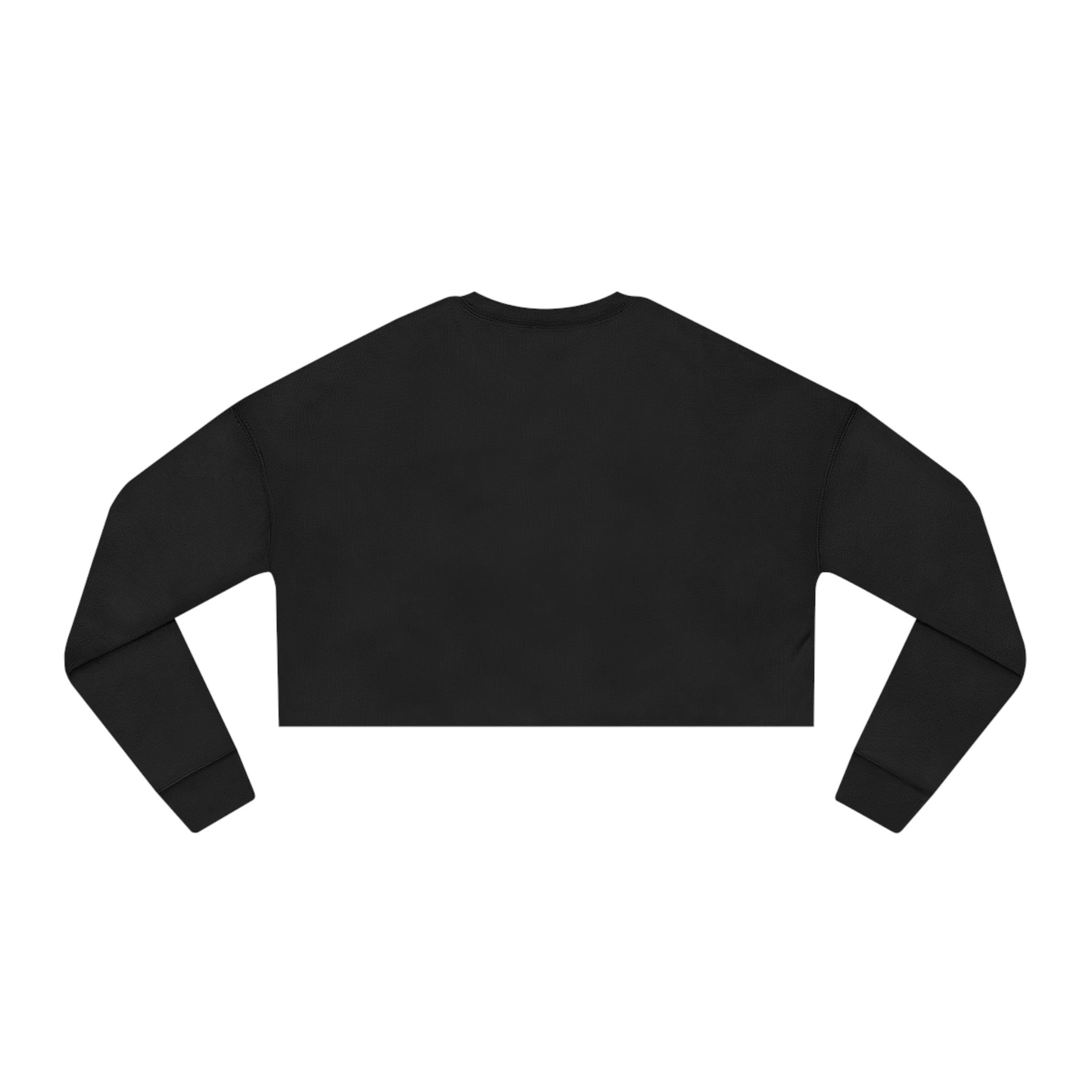 Hand Drawn Mystical Moon Flower Women's Cropped Sweatshirt
