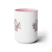 Blessed Mom Two-Tone Coffee Mugs, 15oz