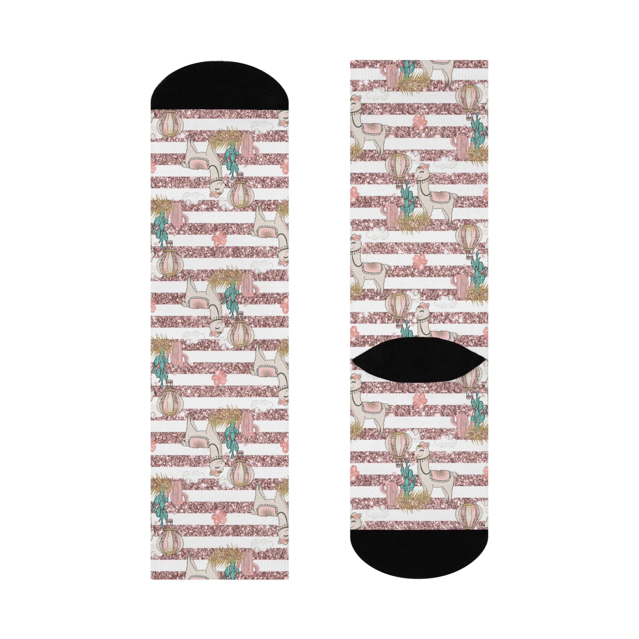 Ladies Lama Cushioned Crew Socks