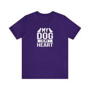 My Dog Is My Heart Unisex Jersey Short Sleeve Tee