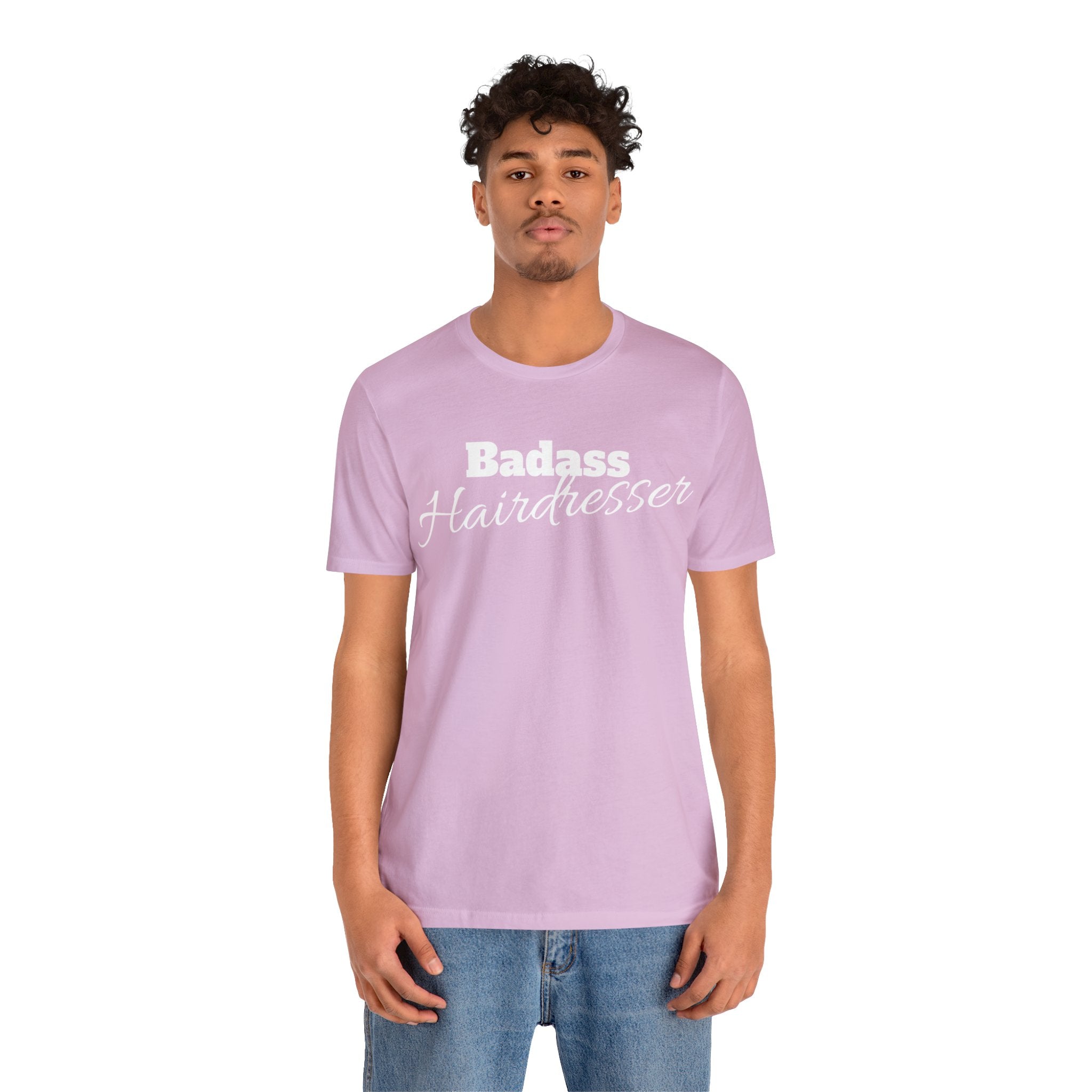 Badass Hairdresser Unisex Jersey Short Sleeve Tee