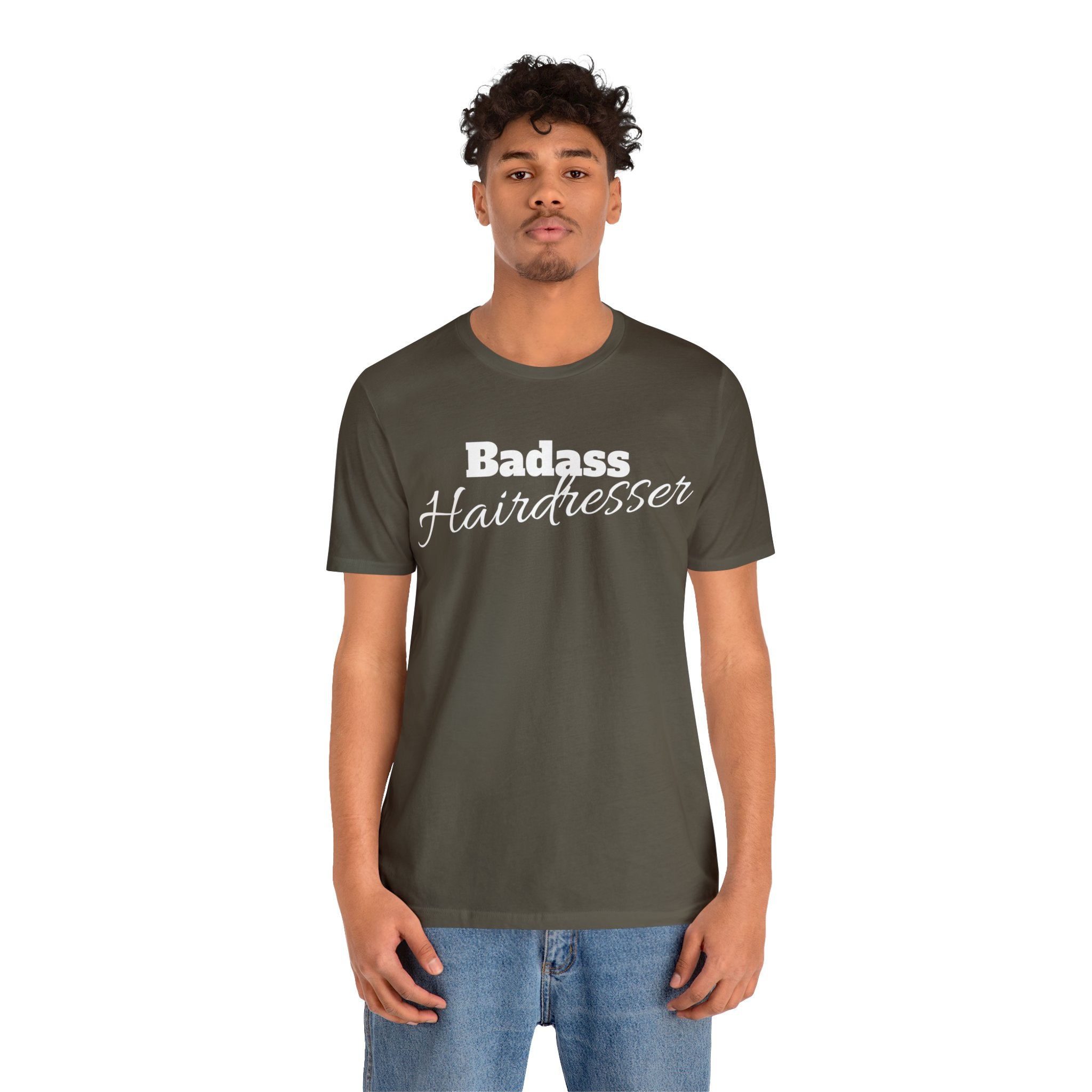 Badass Hairdresser Unisex Jersey Short Sleeve Tee
