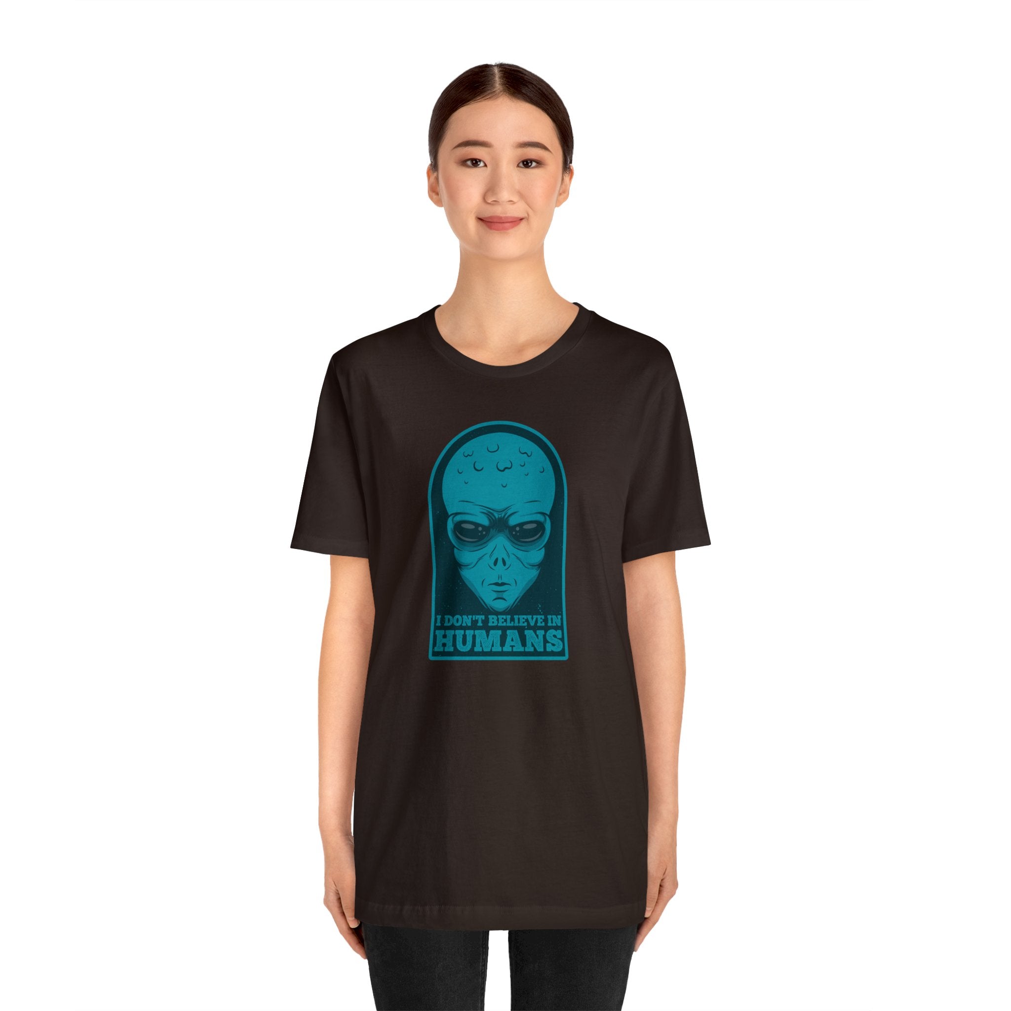 Funny Alien Unisex Jersey Short Sleeve Tee