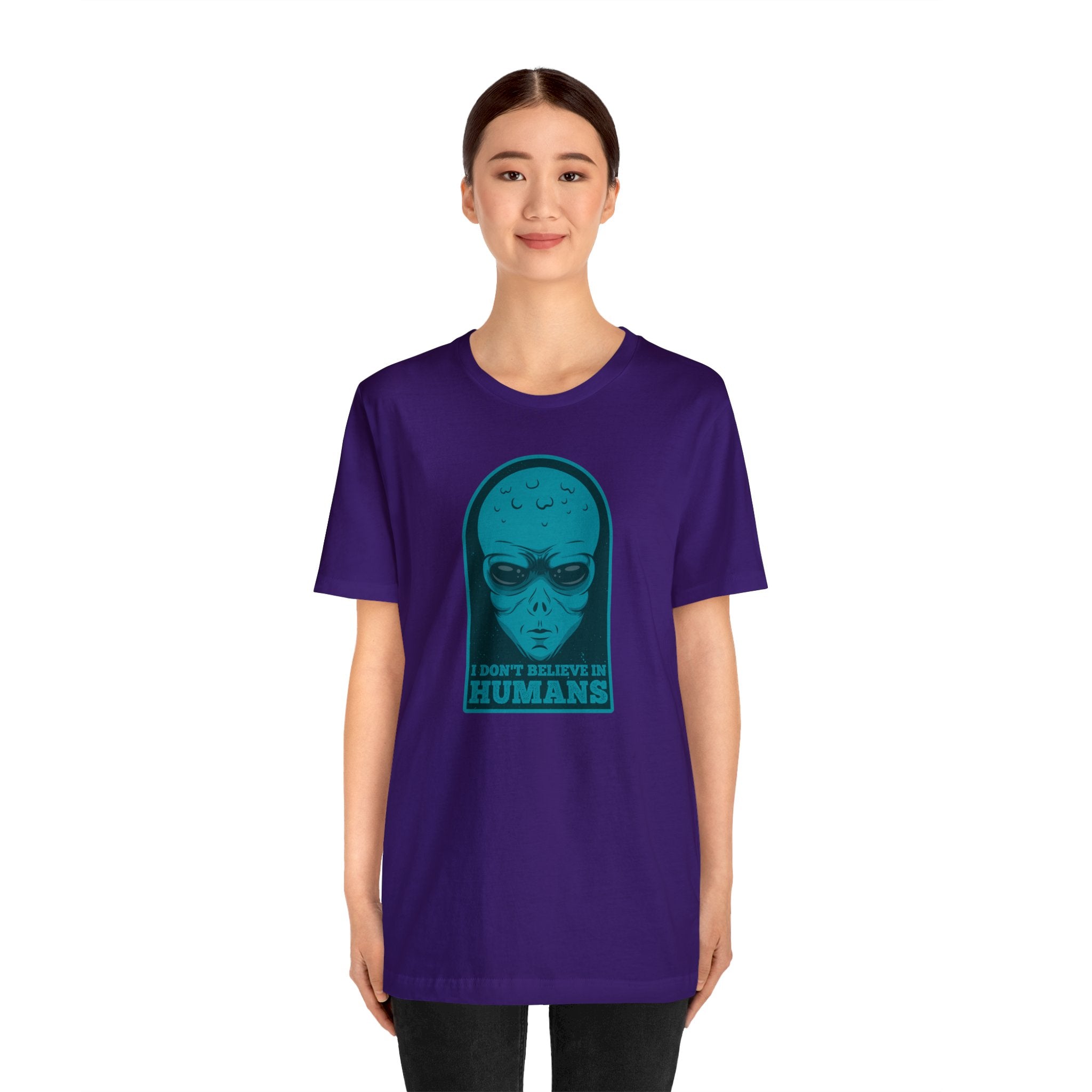 Funny Alien Unisex Jersey Short Sleeve Tee