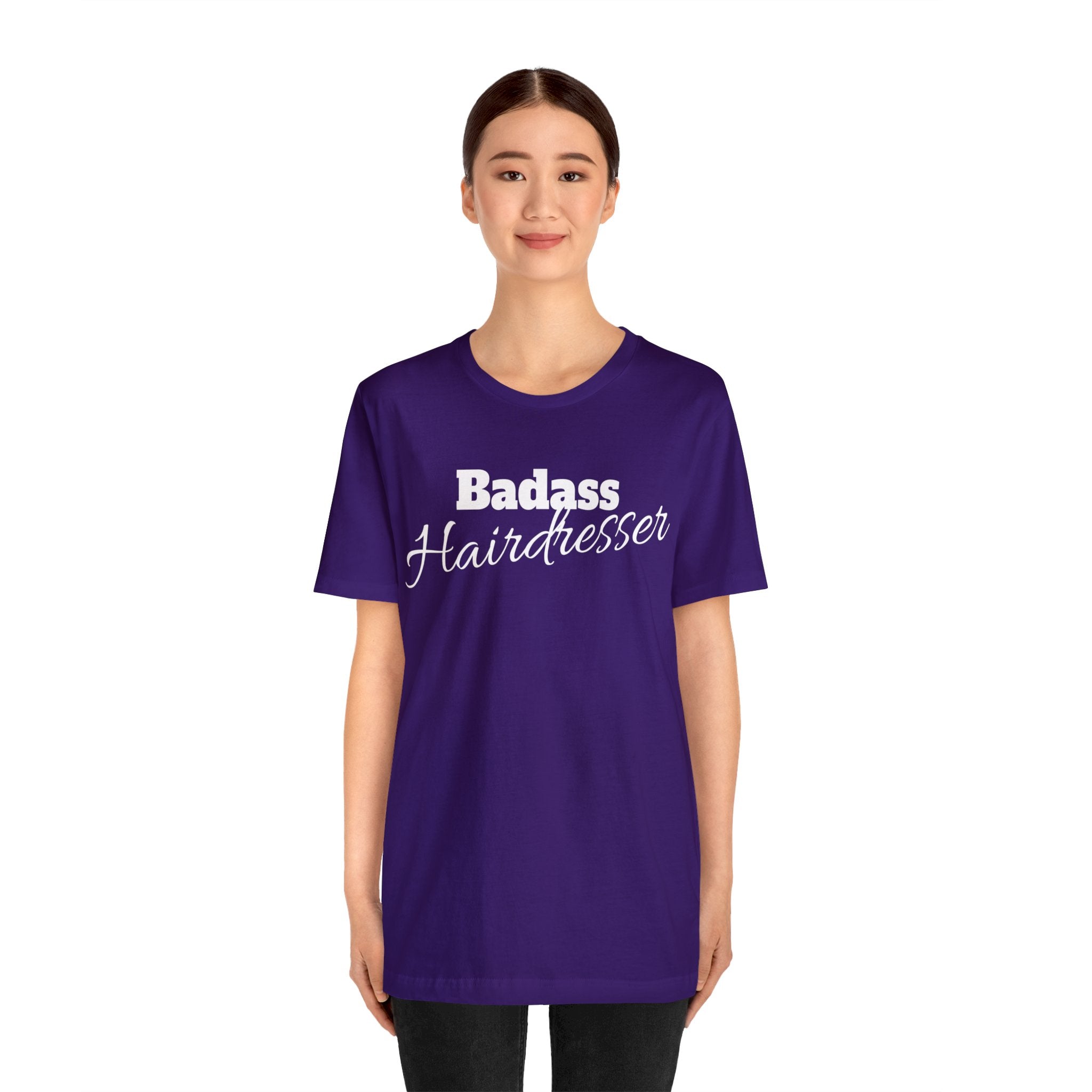 Badass Hairdresser Unisex Jersey Short Sleeve Tee
