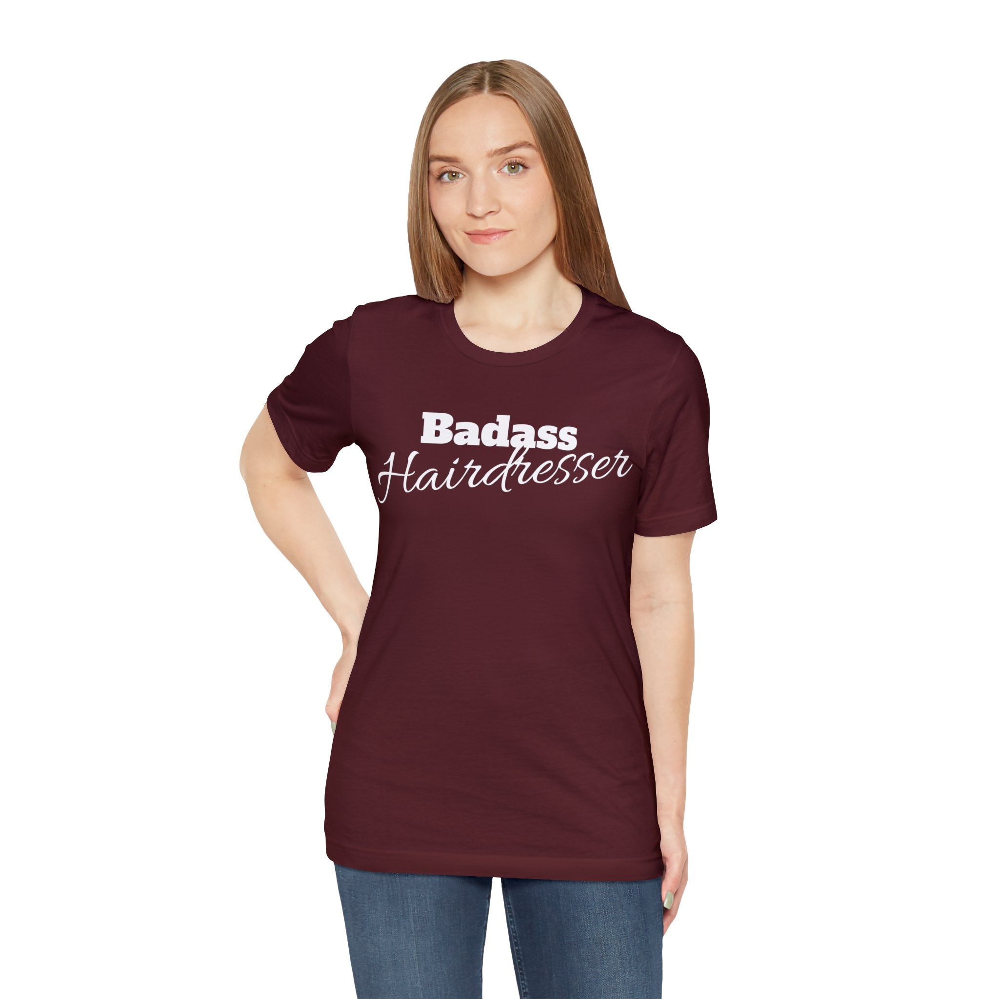 Badass Hairdresser Unisex Jersey Short Sleeve Tee