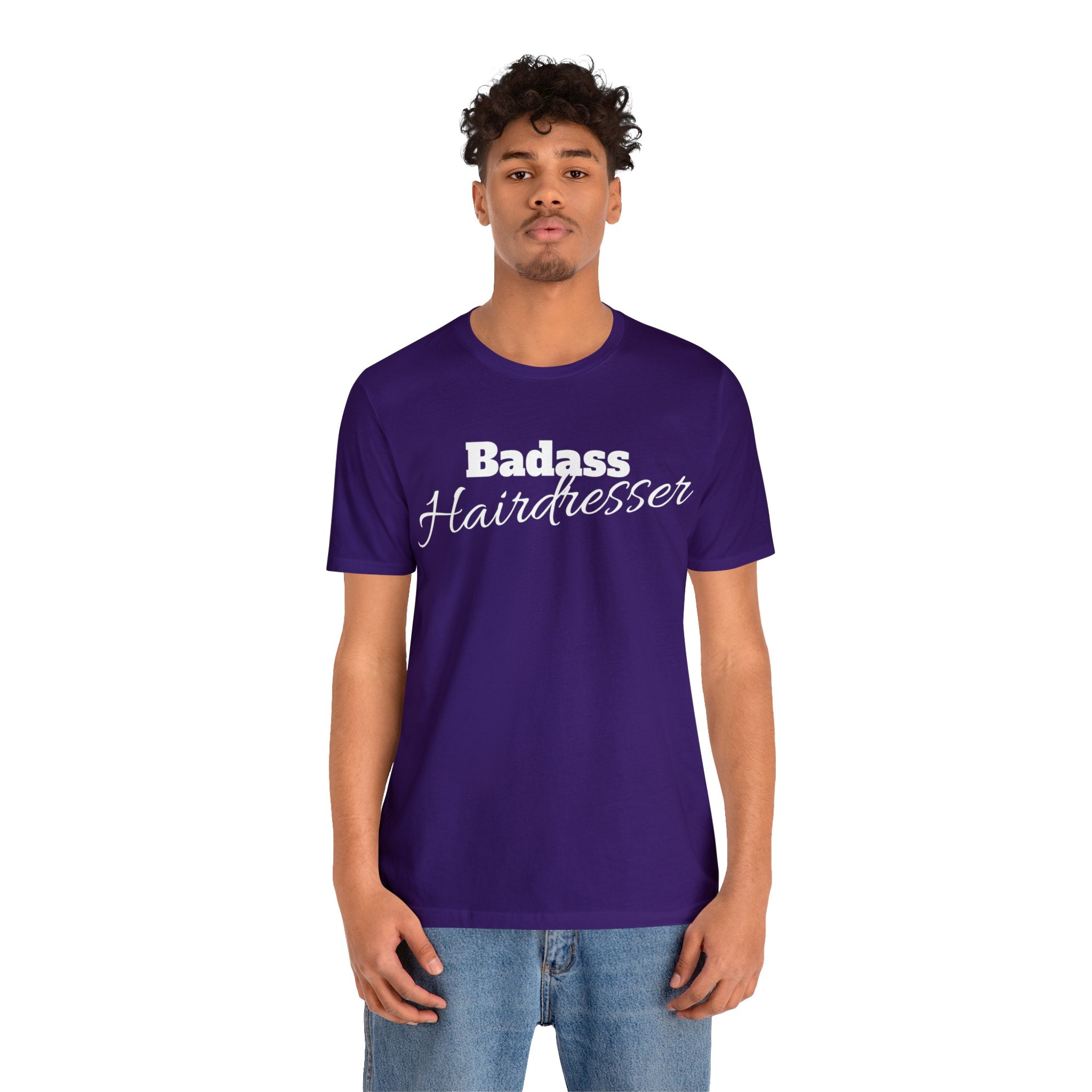 Badass Hairdresser Unisex Jersey Short Sleeve Tee