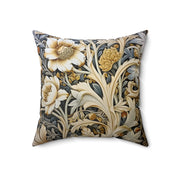 Beautiful and Elegant Floral Spun Polyester Throw Pillow