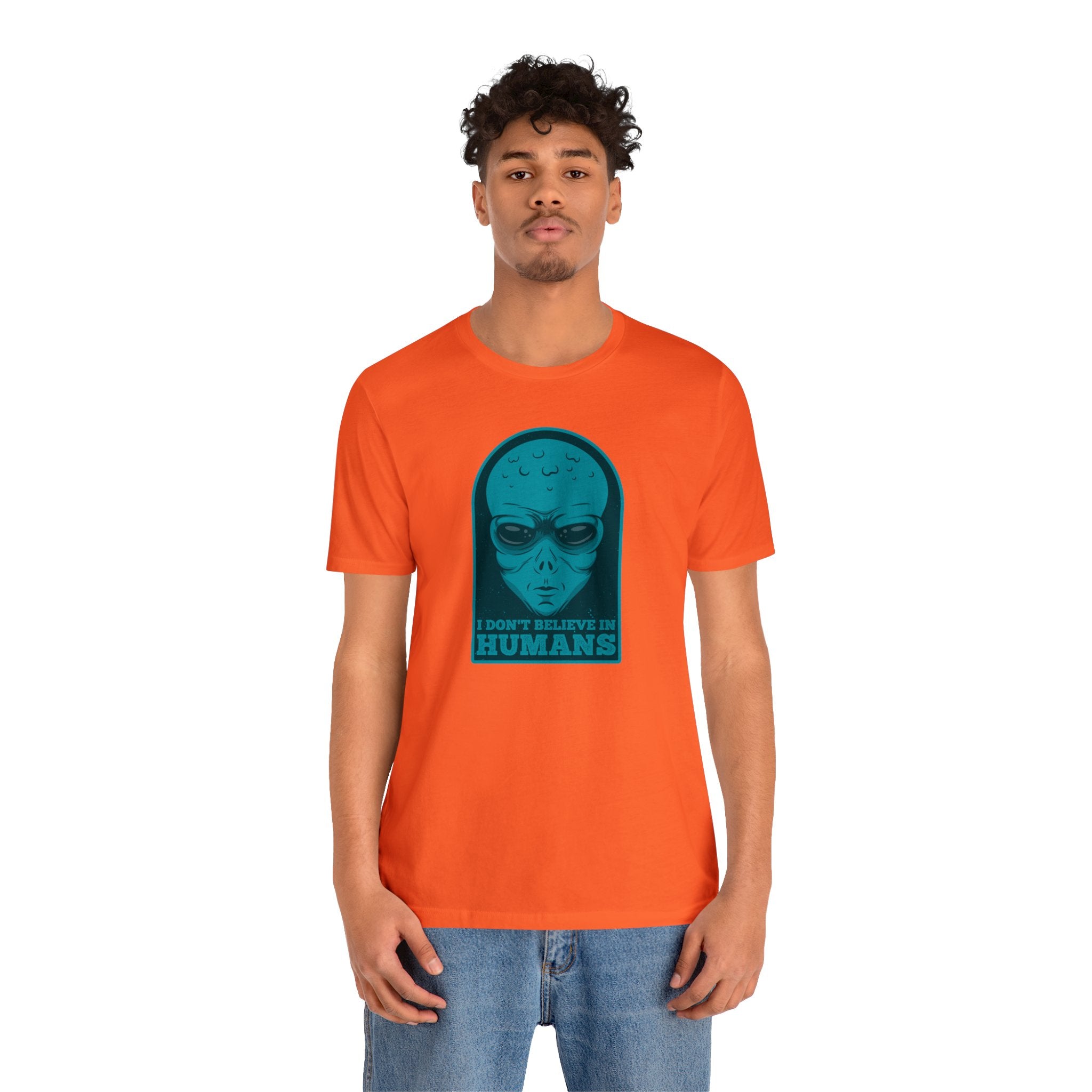 Funny Alien Unisex Jersey Short Sleeve Tee