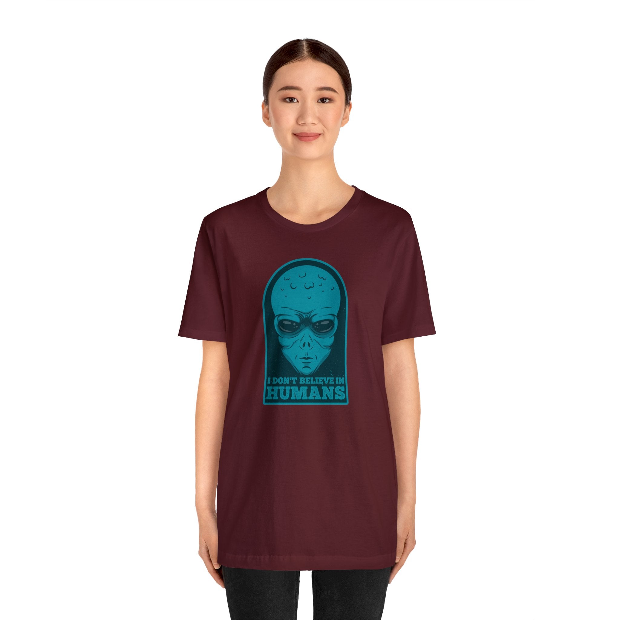 Funny Alien Unisex Jersey Short Sleeve Tee