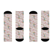 Ladies Lama Cushioned Crew Socks
