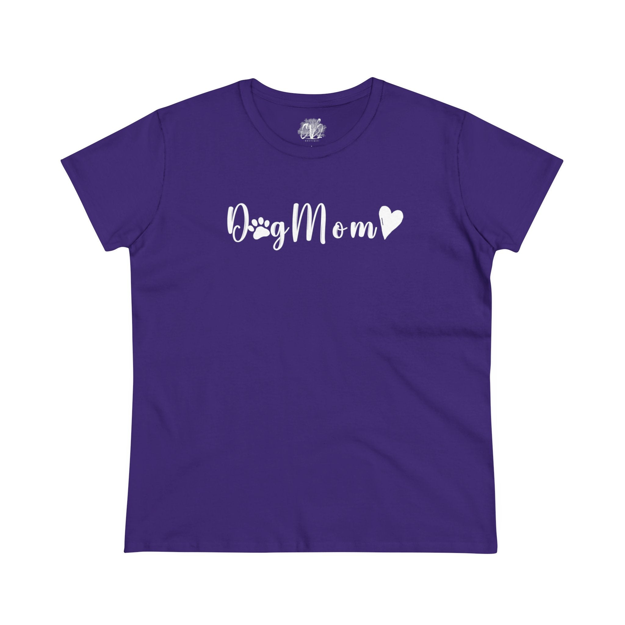 Dog Mom Women's Midweight Cotton Tee