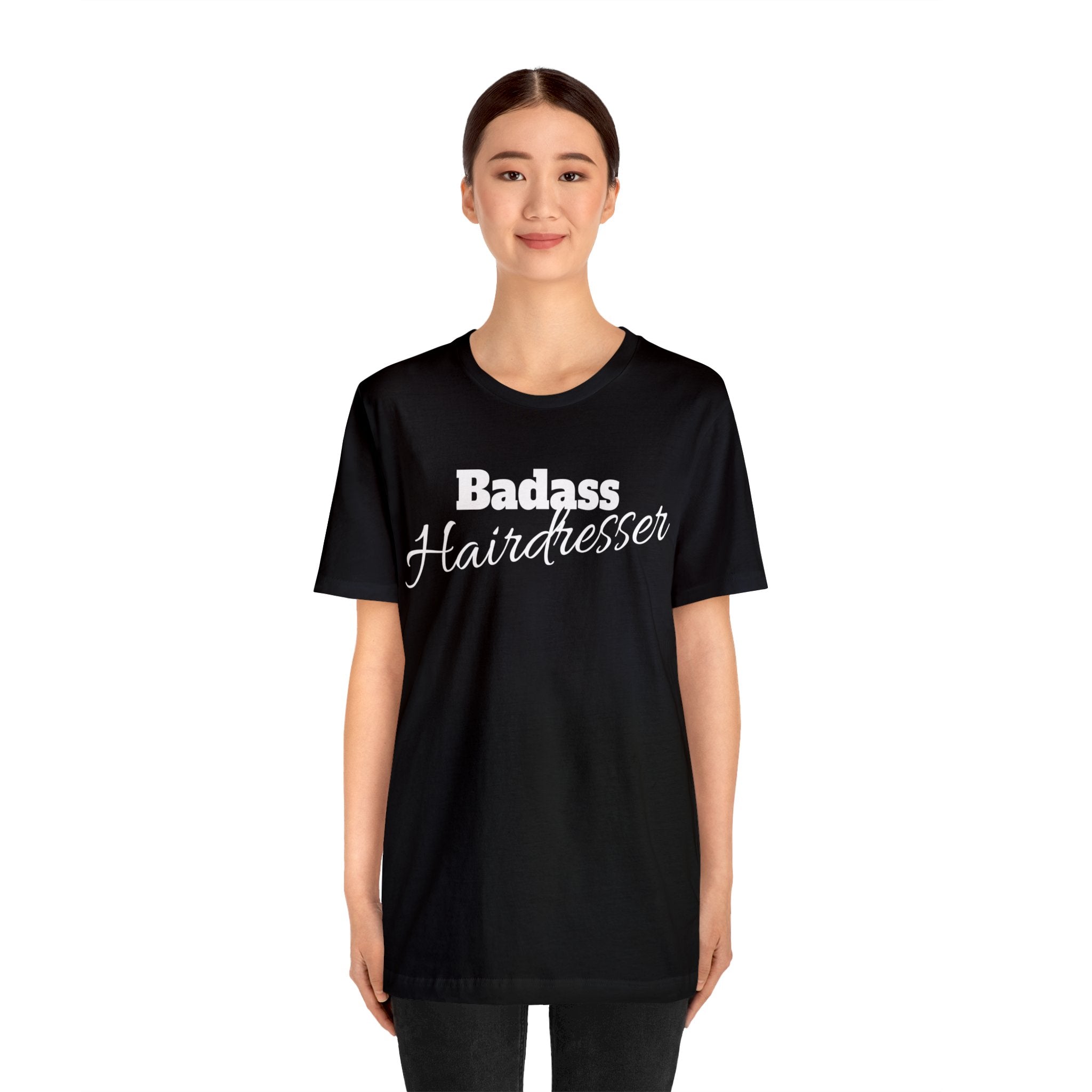 Badass Hairdresser Unisex Jersey Short Sleeve Tee