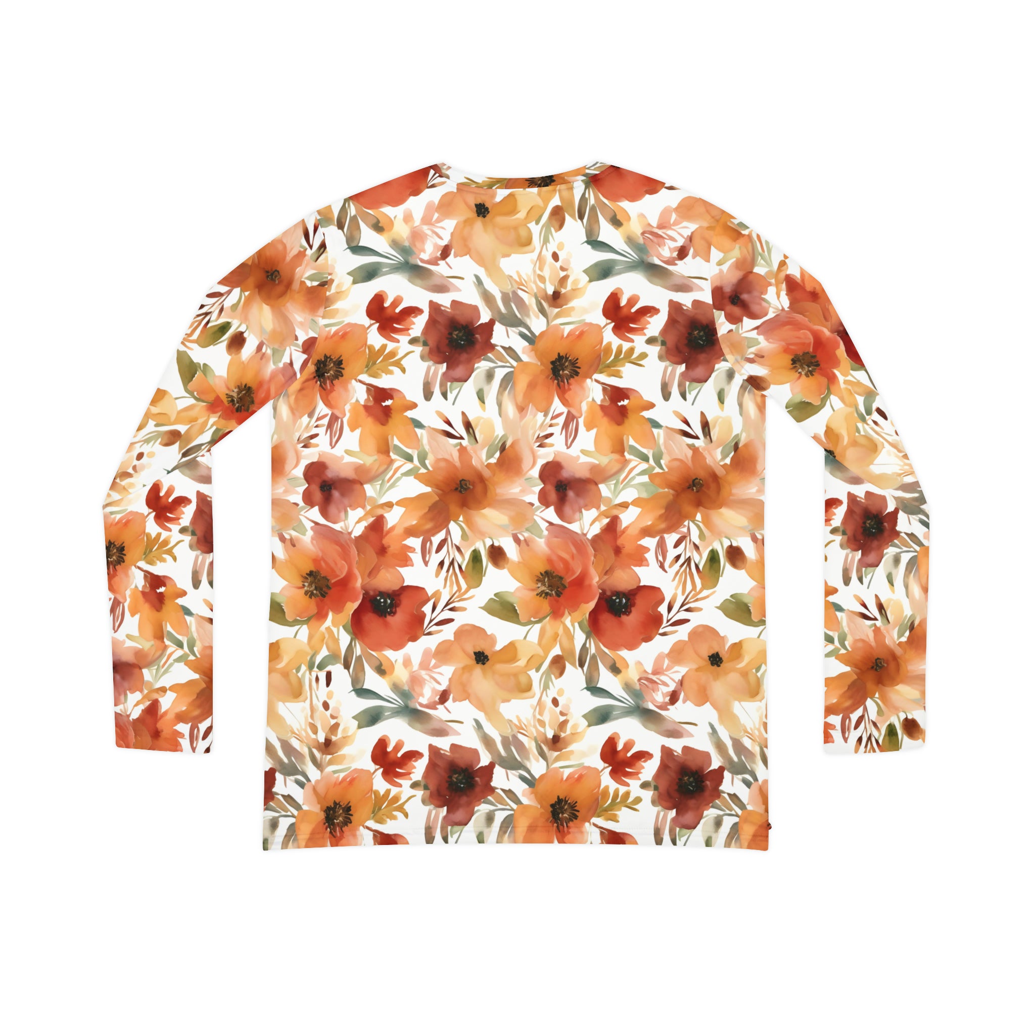 Lovely Fall Floral Women's Long Sleeve V-neck Shirt (AOP)