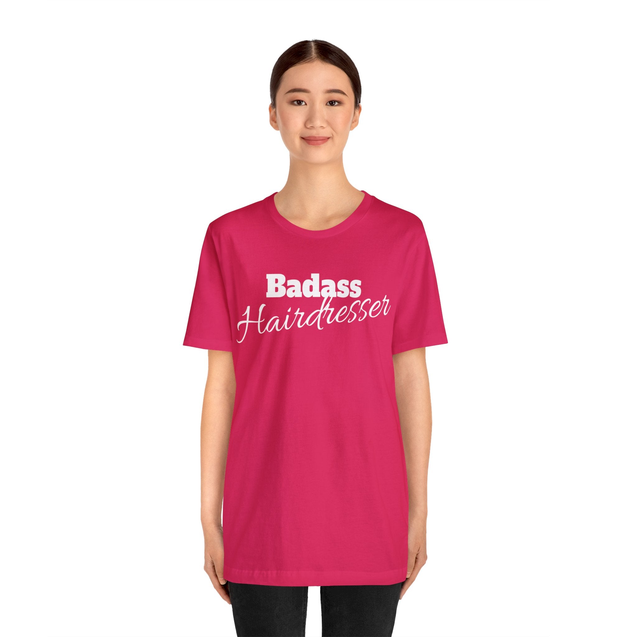 Badass Hairdresser Unisex Jersey Short Sleeve Tee