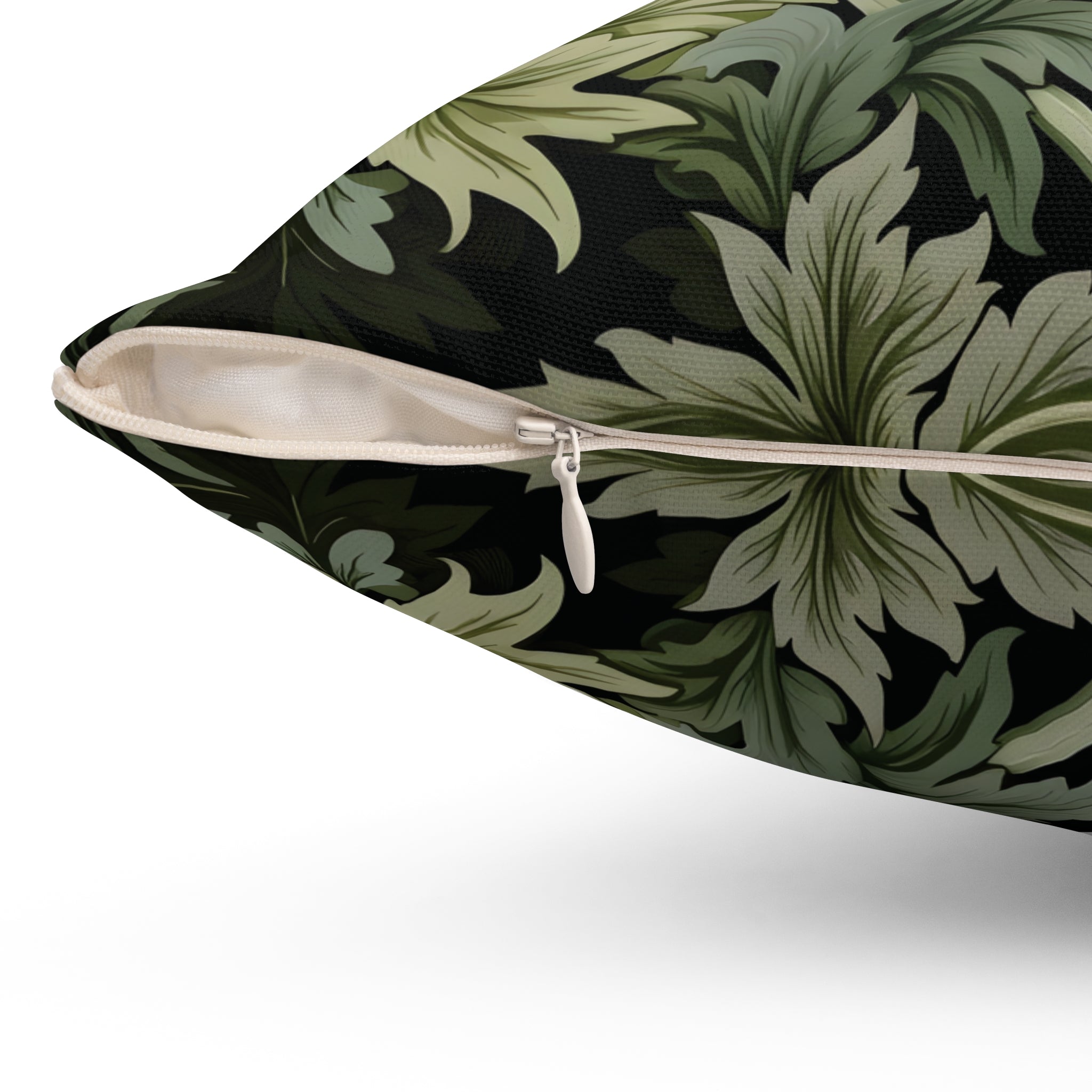 Beautiful and Elegant Floral Spun Polyester Throw Pillow