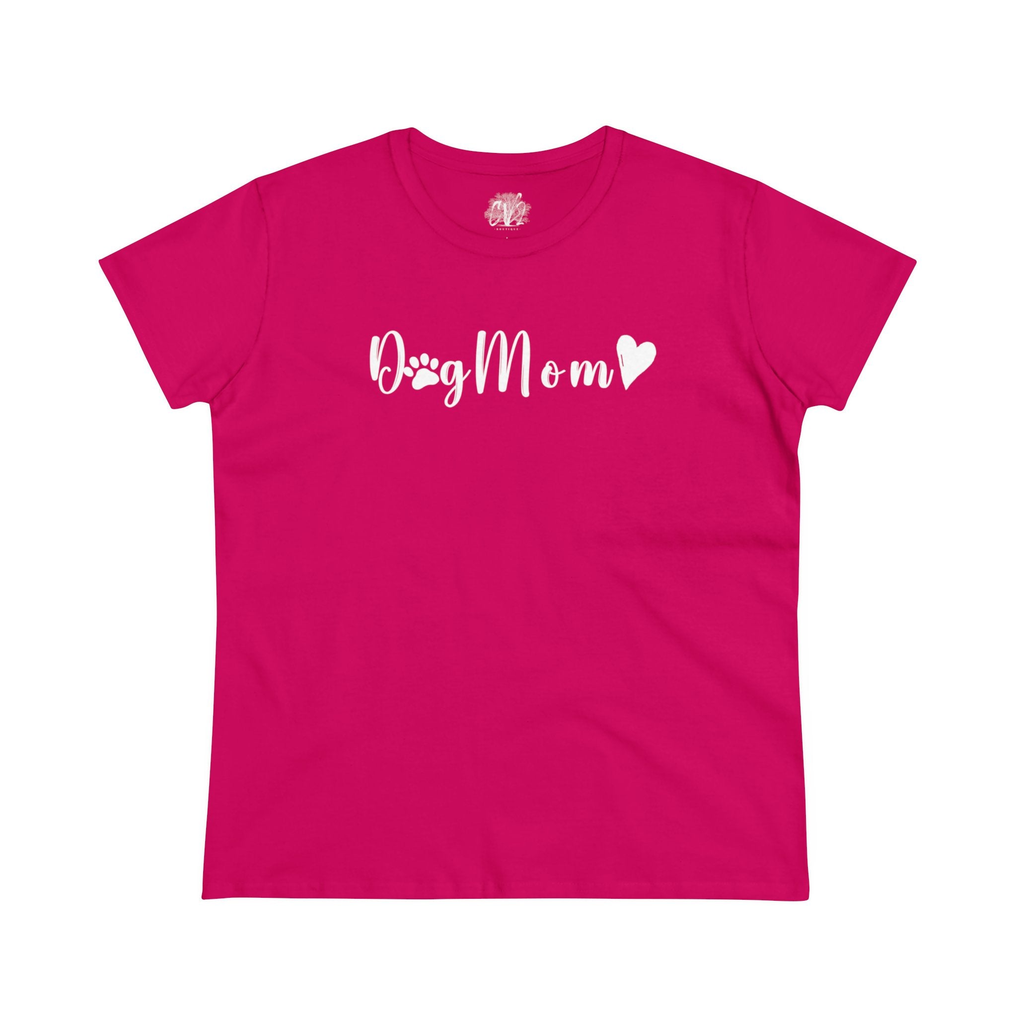 Dog Mom Women's Midweight Cotton Tee