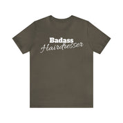 Badass Hairdresser Unisex Jersey Short Sleeve Tee