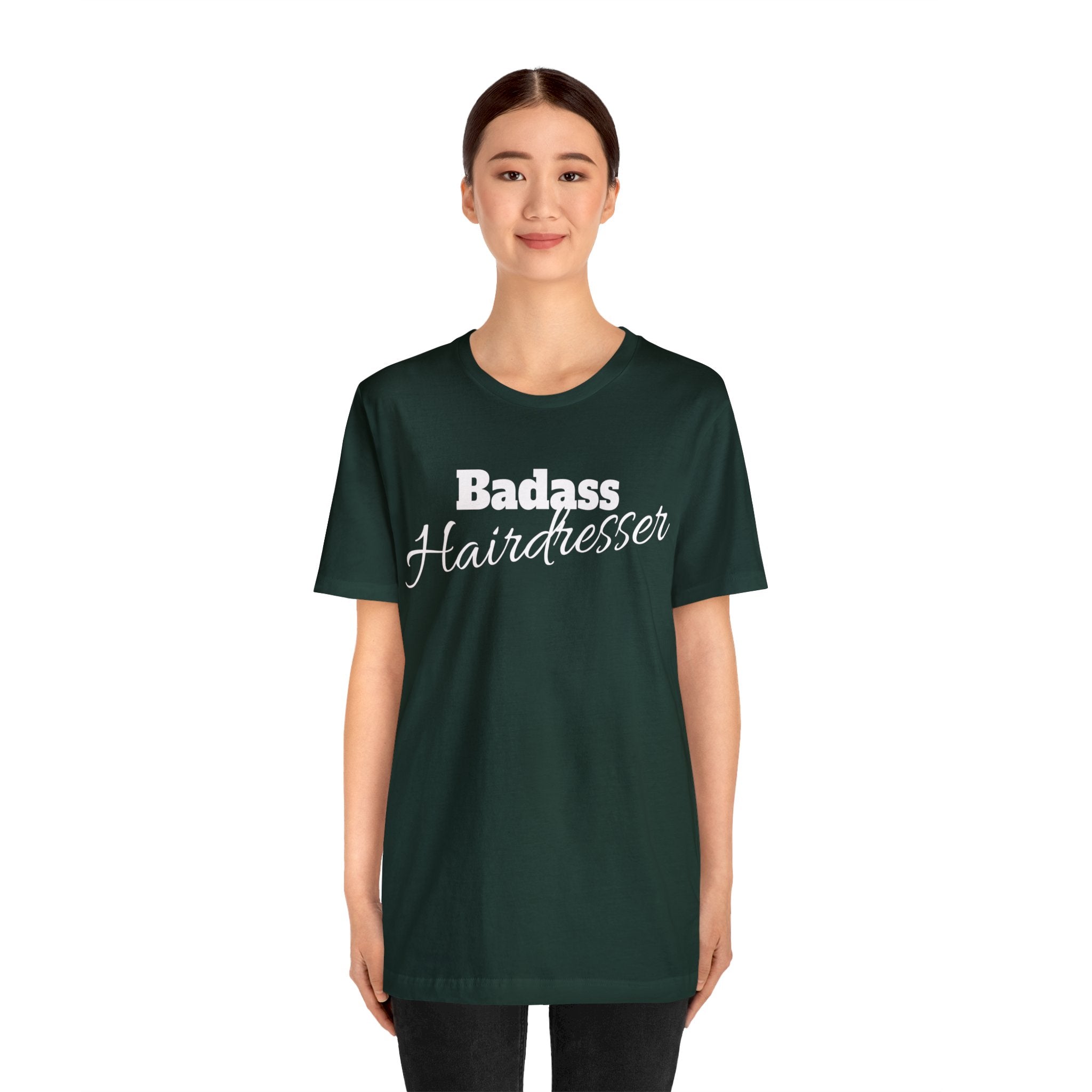 Badass Hairdresser Unisex Jersey Short Sleeve Tee