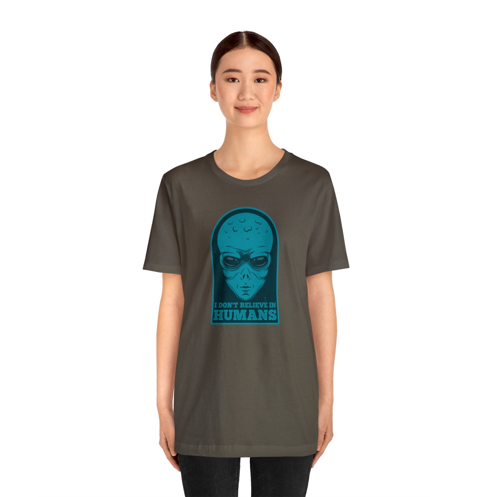 Funny Alien Unisex Jersey Short Sleeve Tee