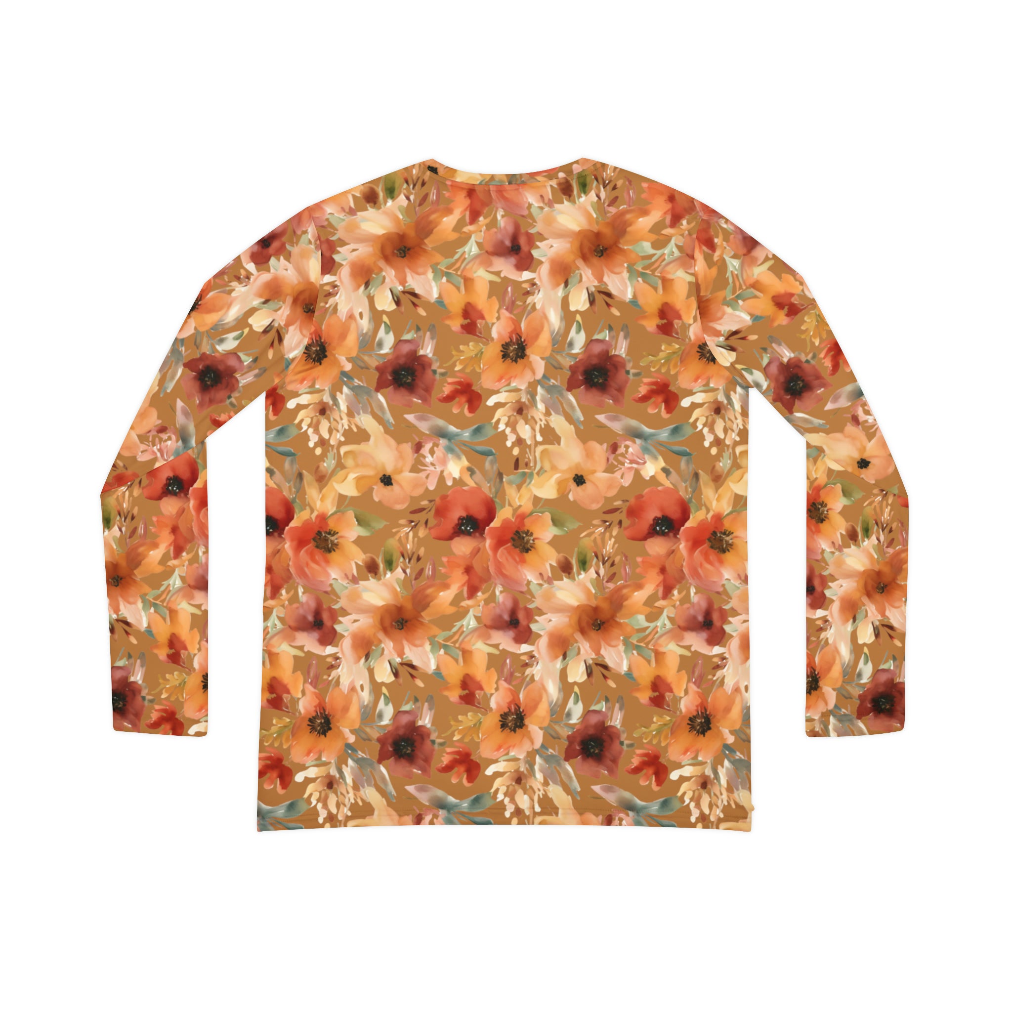 Lovely Fall Floral Women's Long Sleeve V-neck Shirt (AOP)
