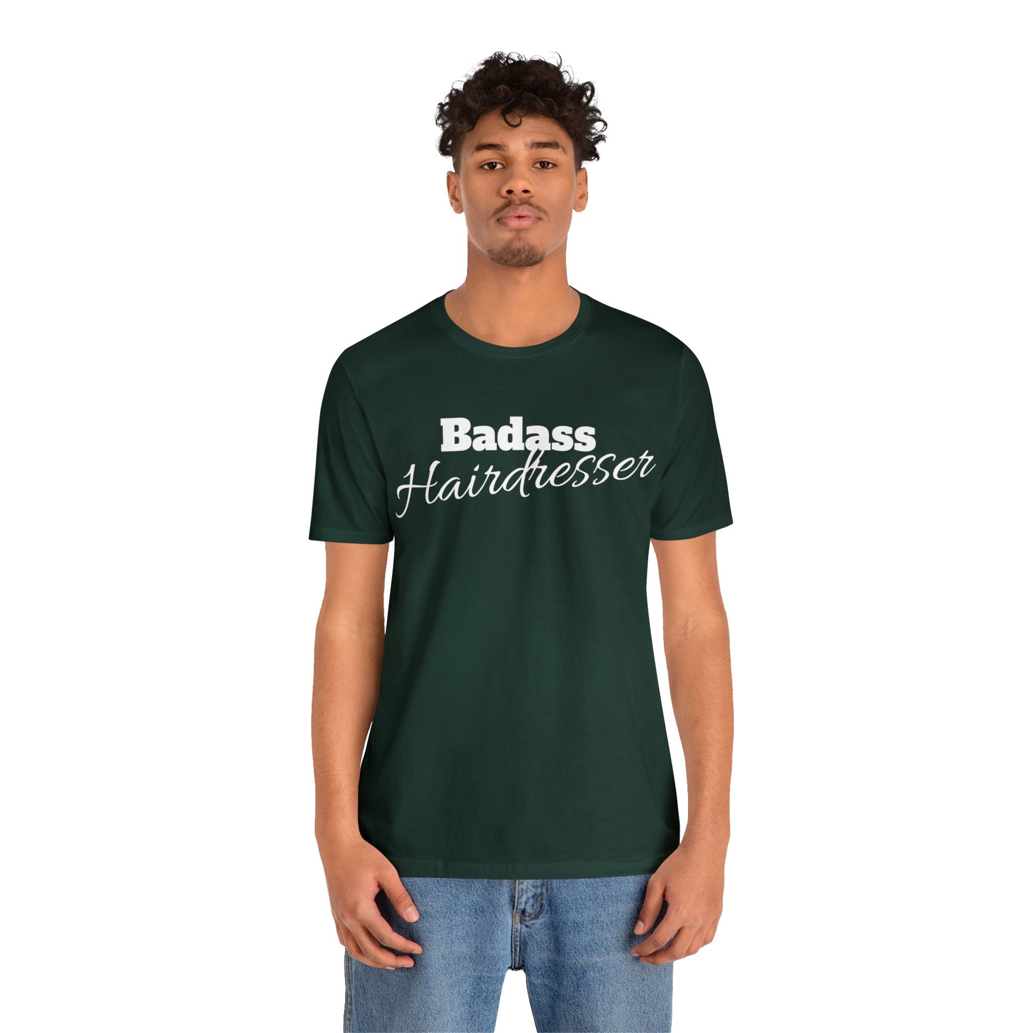 Badass Hairdresser Unisex Jersey Short Sleeve Tee