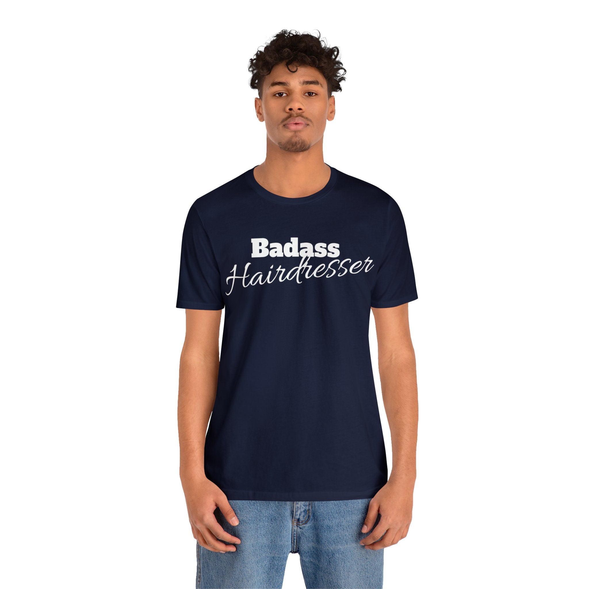 Badass Hairdresser Unisex Jersey Short Sleeve Tee