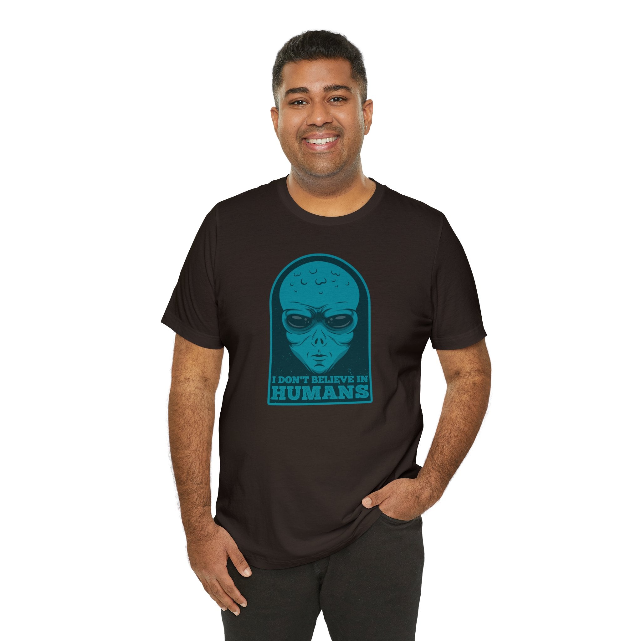 Funny Alien Unisex Jersey Short Sleeve Tee