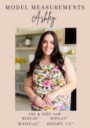 Flit About Floral Top in Pink