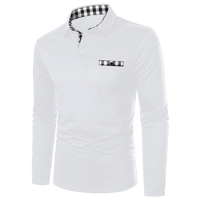 Zipper And Lapel Men's Sports Polo Shirt