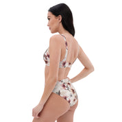 Fresh Floral Wild Animal Designs Recycled High-Waisted Bikini