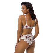Fresh Floral Wild Animal Designs Recycled High-Waisted Bikini