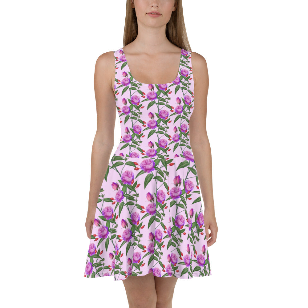Beautiful Floral Spring Skater Dress