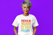 Cool Memaw Jersey Short Sleeve Tee