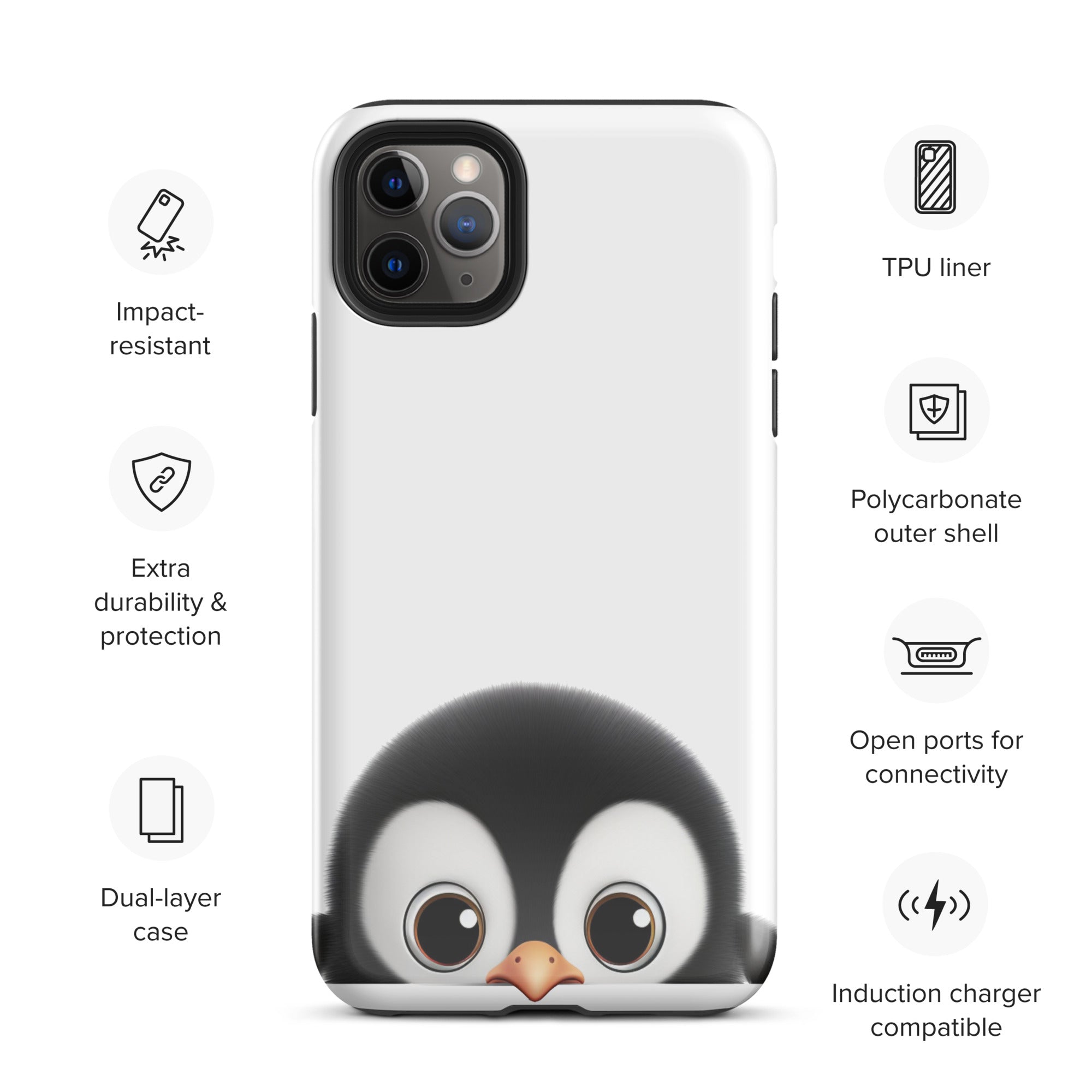 Adorable Baby Penguin Phone Case Compatible With iPhone®