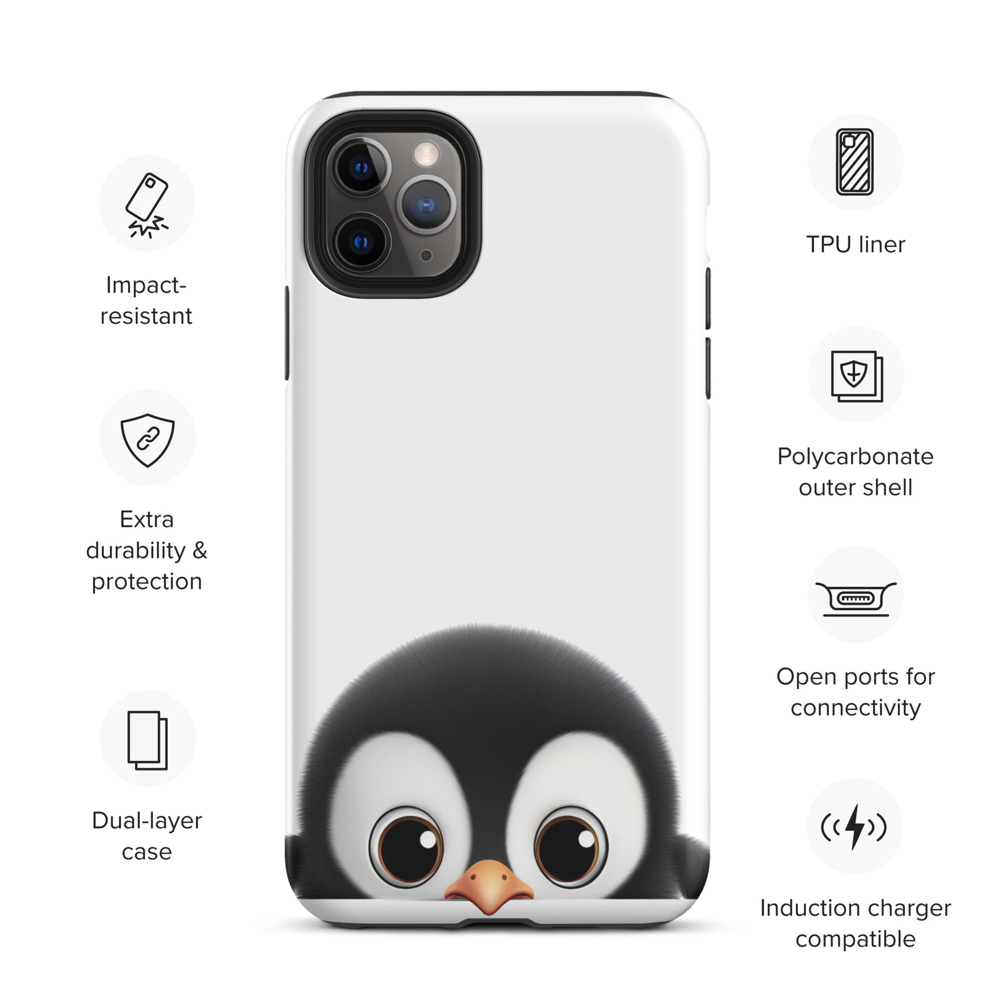 Adorable Baby Penguin Phone Case Compatible With iPhone®