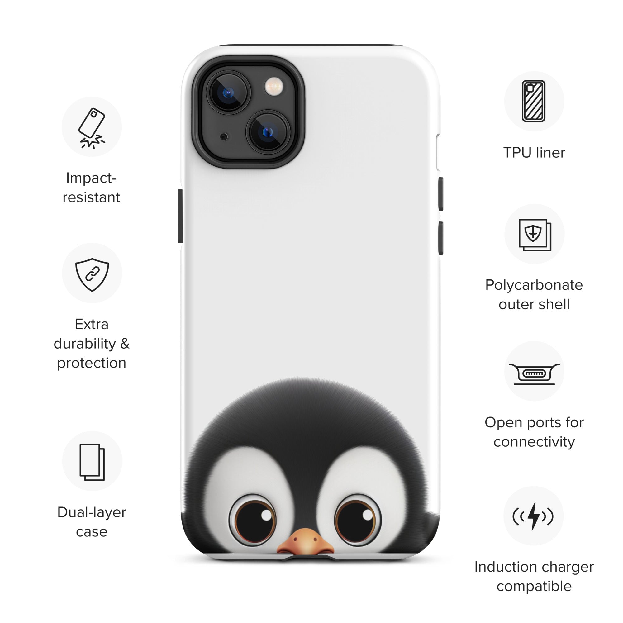 Adorable Baby Penguin Phone Case Compatible With iPhone®