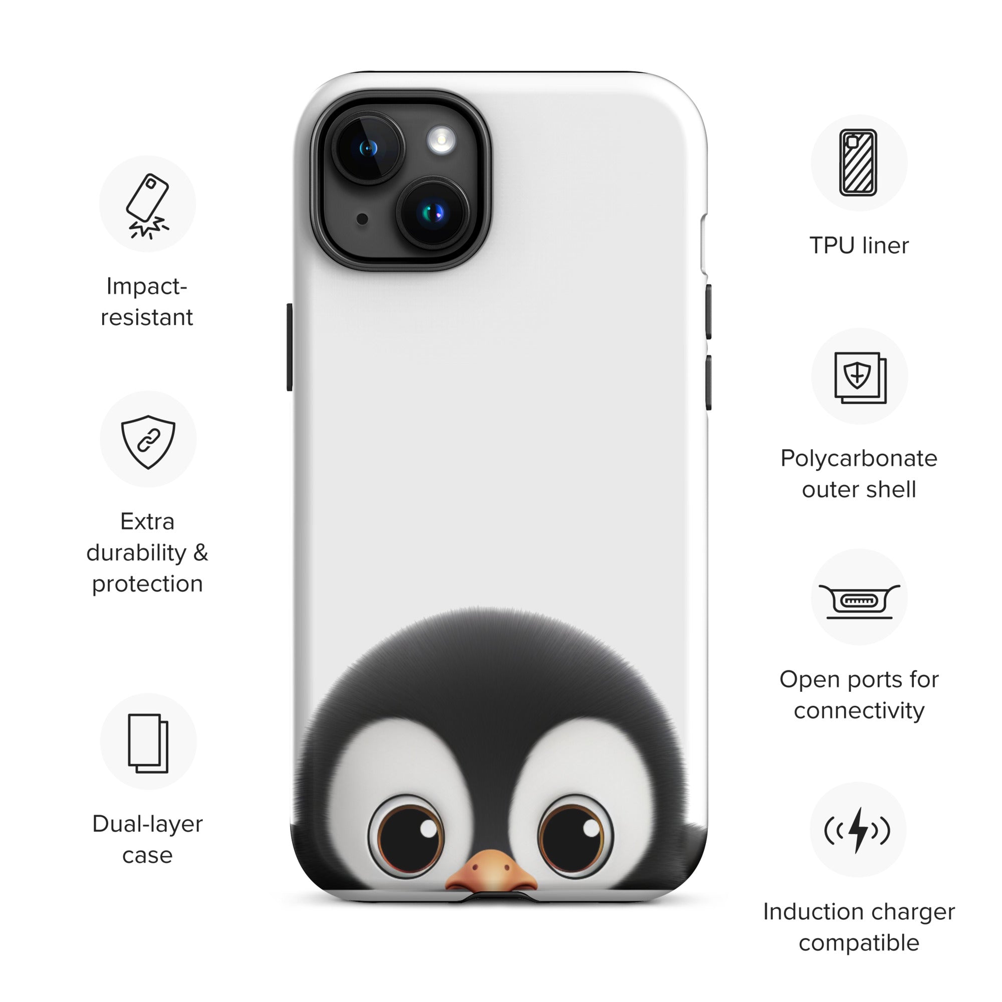 Adorable Baby Penguin Phone Case Compatible With iPhone®