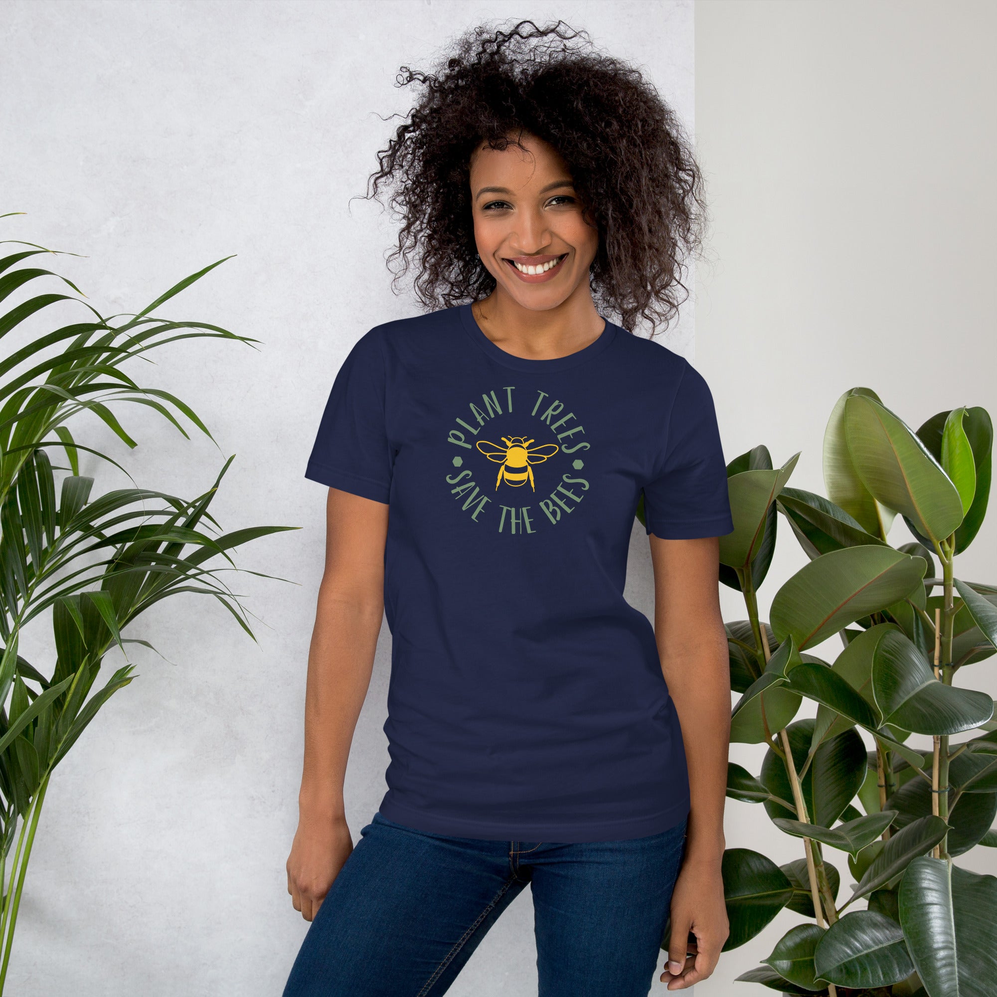 Plant Trees Save The Bees Soft Unisex T-Shirt