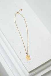 Checkered Pendant Necklace
