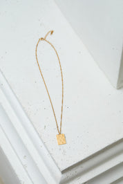 Checkered Pendant Necklace
