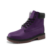 Premium Unisex Lightweight Purple Faux Leather Chukka Boots