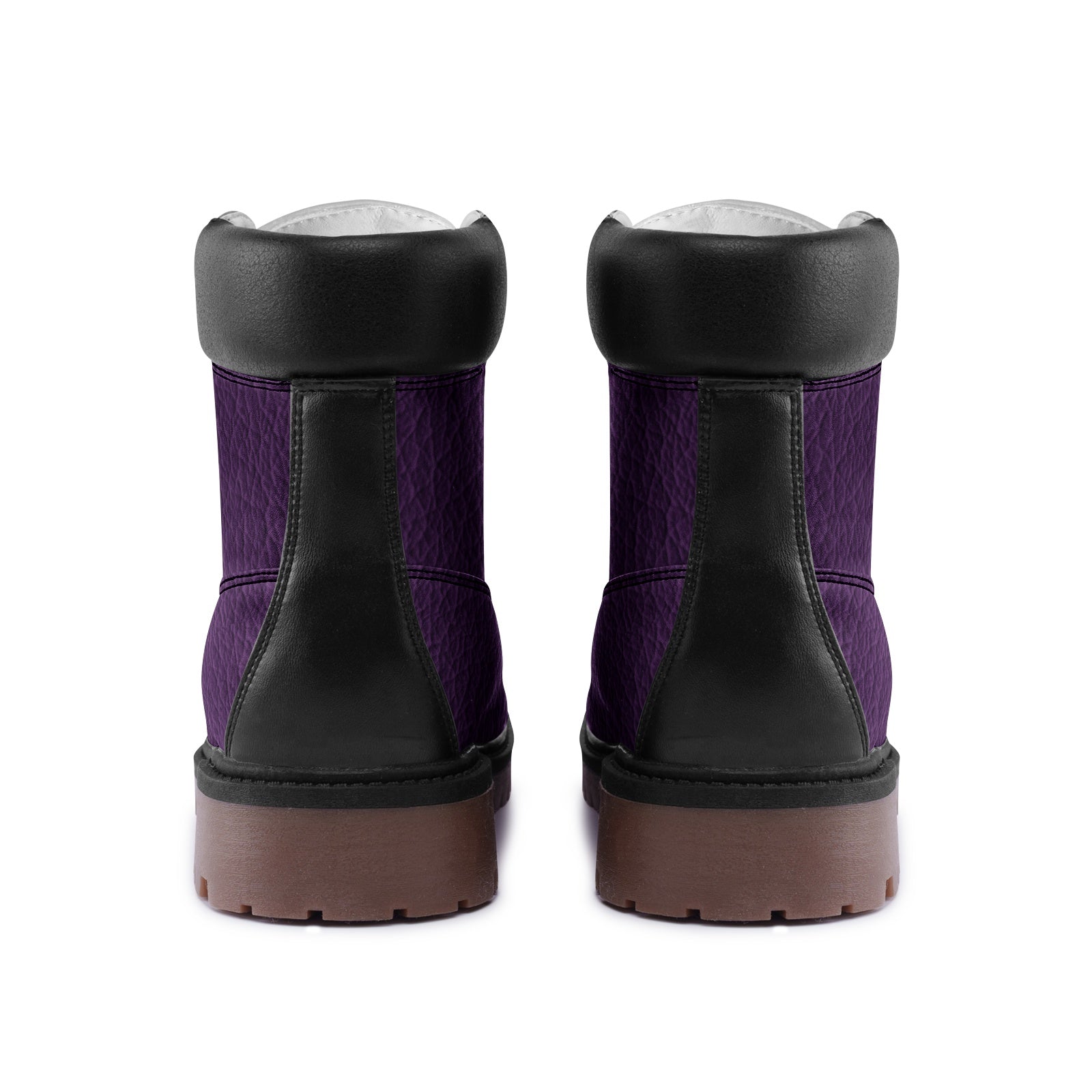Premium Unisex Lightweight Purple Faux Leather Chukka Boots