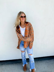 PREORDER: Vivi Plaid Hoodie Top in Six Colors