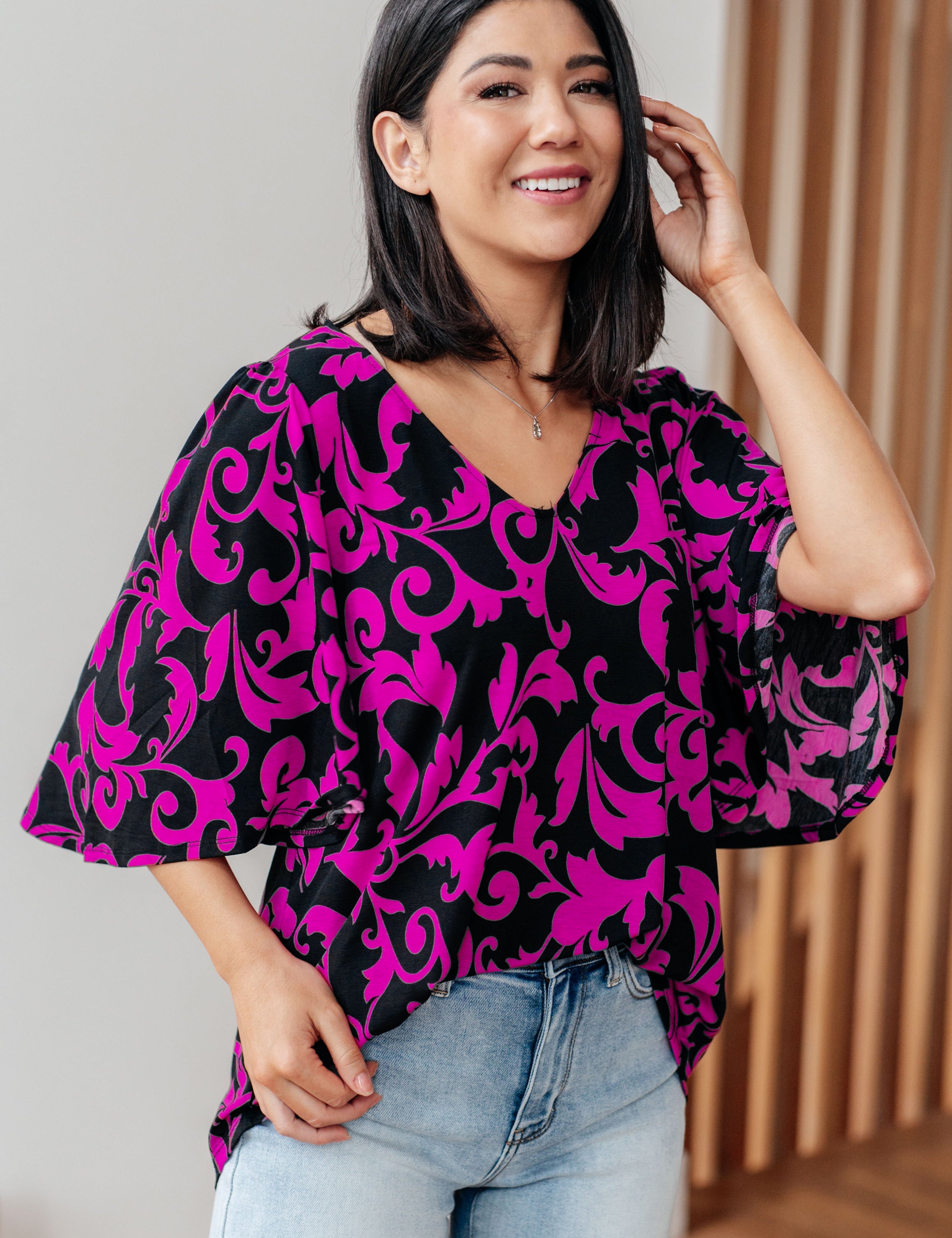 CasuallyCuteV-NeckTopinMagenta11.jpg